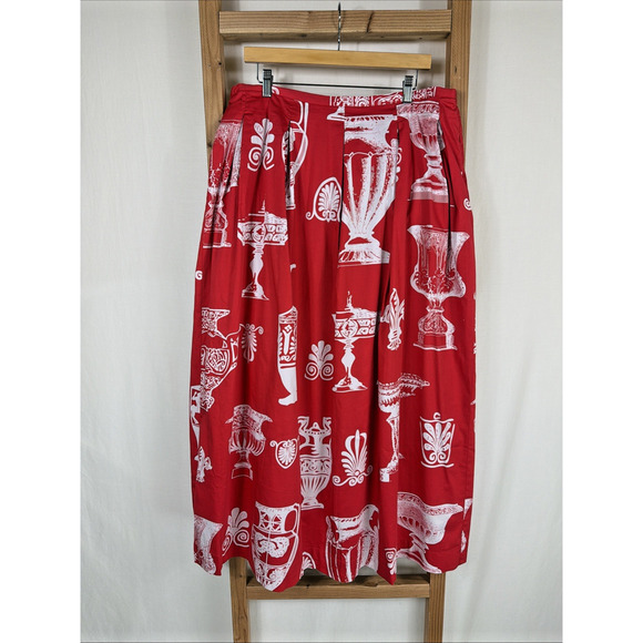Soft Surroundings Dresses & Skirts - NWT Soft Surroundings Red With White Pattern Long Skirt #1385 Size XL tall